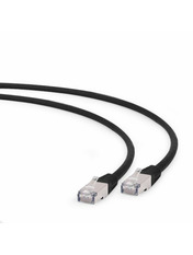 Мережевий патч-корд Cablexpert Cat.6a S/FTP Чорний Black 0.25 0,25m Black (PP6A-LSZHCU-BK-0.25M)