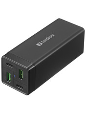 Мережевий зарядний пристрій Sandberg 4in1 Charger (2 USB-A + 2 USB-C) 65W Black