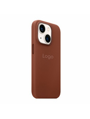 Чохол Leather Case with MagSafe для Apple iPhone 13 Umber