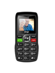 Кнопковий телефон Ergo R182 Black