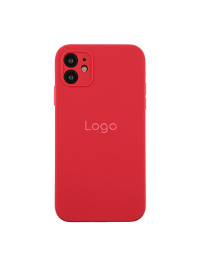Чохол Silicone Case Square Full Camera для Apple iPhone 11 Rose Red (6957280134)