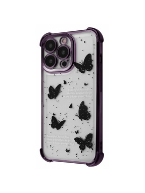 Чохол Wave Winkie для Apple iPhone 14 Pro Max Deep Purple/Butterfly (6928571034)