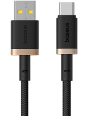 Кабель синхронізації Baseus Dura Series USB to Type-C 60W 2m Black/Gold (P10377802U01-02)