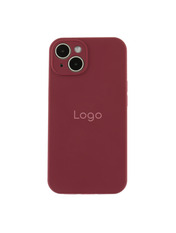 Чохол Silicone Case Full Size with Frame для Apple iPhone 14 Plum Plum (6937150824)