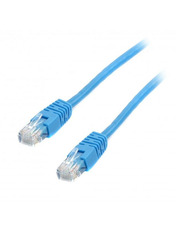 Мережевий патч-корд Cablexpert Cat.6 UTP Синій Blue 3 3m Blue (PP6U-3M/B)