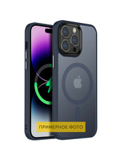 Чохол Metal Buttons with MagSafe Colorful для Apple iPhone 16 Pro Max Blue