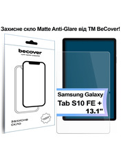 Захисне скло BeCover Matte Anti-Glare Samsung Galaxy Tab S10 FE Plus (SM-X620/SM-X626) (713443) Захисне скло для планшетів