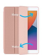 Чохол BeCover Tri Fold Soft TPU Silicone Apple iPad 10.2 2019/2020/2021 Rose Gold Рожевий