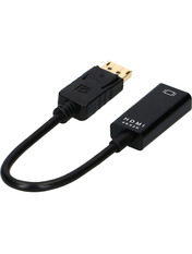 Відео адаптер STLab HDMI (F) to DisplayPort Black Blister (Blister) Black