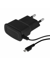 Мережевий зарядний пристрій Power 7 Star MicroUSB (Вбудований) 5W + кабель MicroUSB (Вбудований) Black 5 Відсутні Black