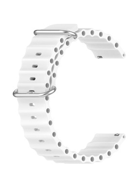 BeCover Wave Style (20mm) Samsung Galaxy Watch 7 (40/44mm) White