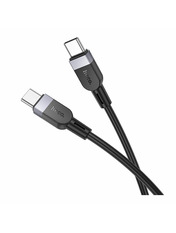 Кабель синхронізації Hoco X109 Silicone Type-C to Type-C 1 60W 1m Black