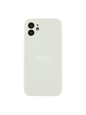 Чохол Silicone Case Full Size with Frame для Apple iPhone 12 White White (6983074152)