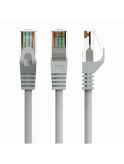 Мережевий патч-корд Cablexpert Cat.6 UTP Grey 2 Сірий 2m Grey (PP6U-CU-2M)
