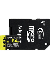 Карта пам'яті Team Pro+ microSDXC 64GB Class 10 UHS-I + SD-adapter