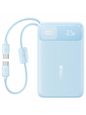 Павербанк Baseus EnerFill FC11 Digital Display 1xUSB-C + 1xUSB-A 22,5W 10000mAh Blue (E0030402)