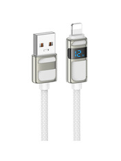 Кабель синхронізації Hoco  U137 LineUSB to Lightning White 12W 1,2m White
