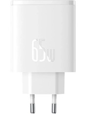 Мережевий зарядний пристрій Baseus Cube Pro 65 1 USB-A + 2 USB-C Відсутній White (1 USB-A + 2 USB-C) 65W White (P10152301213-00)