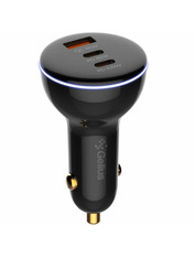 Автомобільний зарядний пристрій Gelius GP-CC01 160W 1 USB-A + 2 USB-C Black (101285)
