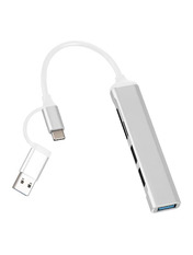 USB-хаб Dynamode DM-UH-518 USB-A + Type-C (1xUSB 3.0 + 2xUSB 2.0) Black