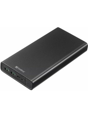 Павербанк Sandberg Power Bank 1xUSB-C + 2xUSB-A 100W 38400mAh Black (420-63)