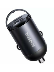Автомобільний зарядний пристрій Baseus Tiny Star Mini 30W 2 USB-C Black 2 USB-C Black (C00035001121-03) Відсутній