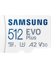 Карта пам'яті Samsung Evo Plus UHS-I U3 microSDXC 512GB UHS-I U3 + SD-adapter 512 ГБ Так
