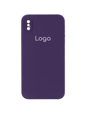 Чохол Silicone Case Square Full Camera для Apple iPhone XS Max Purple Purple (6914730952)