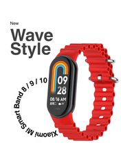 BeCover Wave Style Xiaomi Mi Smart Band 10 Червоний Red (714359)