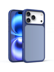 Чохол Metal Buttons для Apple iPhone 17 Pro Max Navy Blue Navy Blue (6938157204)