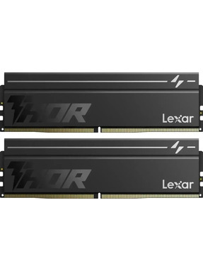 Оперативна пам’ять Lexar Thor 2nd Gen Black DDR5 16GB (kit 2*8GB) 6000MHz (LD5U08G60C380V-RGD)