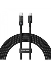 Кабель синхронізації Baseus Gem Type-C to Type-C Black 2 100W 2m Black (P10373000111-01)