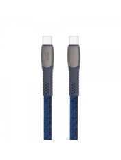 Кабель синхронізації RivaCase PS6105 BL12 Type-C to Type-C 60W 1,2m Blue (PS6105 BL12)