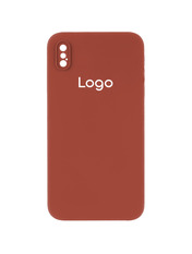 Чохол Silicone Case Square Full Camera для Apple iPhone X/XS Red Red (6938174250)
