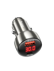 Автомобільний зарядний пристрій Hoco Z50 Leader 48W Відсутній 1 USB-A + 1 USB-C Metal Gray 1 USB-A + 1 USB-C Metal Gray