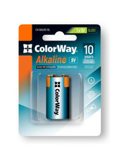 Батарейка ColorWay Alkaline Power Krone Alkaline 1шт (CW-BA6LR61-1BL)