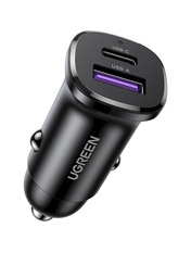 Автомобільний зарядний пристрій Ugreen EC305 30W 1 USB-A + 1 USB-C Grey (25845)