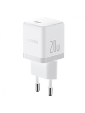 Мережевий зарядний пристрій Baseus Palm 1 USB-C White 20 Type-C to Type-C (1 USB-C) 20W + кабель Type-C to Type-C White