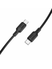 Кабель синхронізації Borofone BX113 Type-C to Type-C Black 1 60W 1m Black Ні