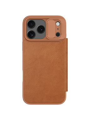 Чохол-книжка Nillkin Qin Pro Camshield для Apple iPhone 17 Pro Max Brown (6920134578)