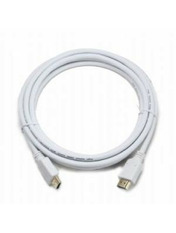 Кабель передачі відео Cablexpert CC-HDMI4 v.2.0 HDMI (M) to HDMI (M) White 1 1m White (CC-HDMI4-W-1M)