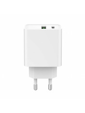 Мережевий зарядний пристрій Gembird TA-UC-PDQC20-01-W (1 USB-A + 1 USB-C) 20W White (TA-UC-PDQC20-01-W)