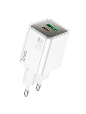 Мережевий зарядний пристрій Hoco N46 Glorious White (1 USB-A + 1 USB-C) 20W White