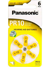 Батарейка Panasonic PR10 Zinc Air 6шт (PR-230/6LB)