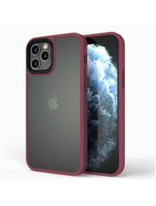 Чохол Metal Buttons для Apple iPhone 13 Pro Bordo