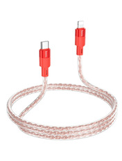 Кабель синхронізації Hoco X99 Crystal Type-C to Type-C 27W 1m Red 1 27 Red