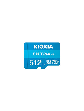 Карта пам'яті Kioxia Exceria G3 microSDXC 512GB UHS-I U3 + SD-adapter (LMEX3L512GG2)