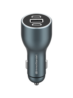 Автомобільний зарядний пристрій ArmorStandart ASPP-21 120W 1 USB-A + 1 USB-C White