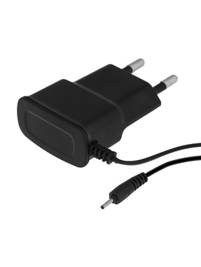 Мережевий зарядний пристрій Power 7 Star 3,5W + кабель Nokia 2.0mm (Вбудований) Black