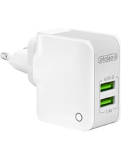 Мережевий зарядний пристрій Intaleo TCA242 Відсутній White (2 USB-A) 12W White (1283126477492) 12 2 USB-A